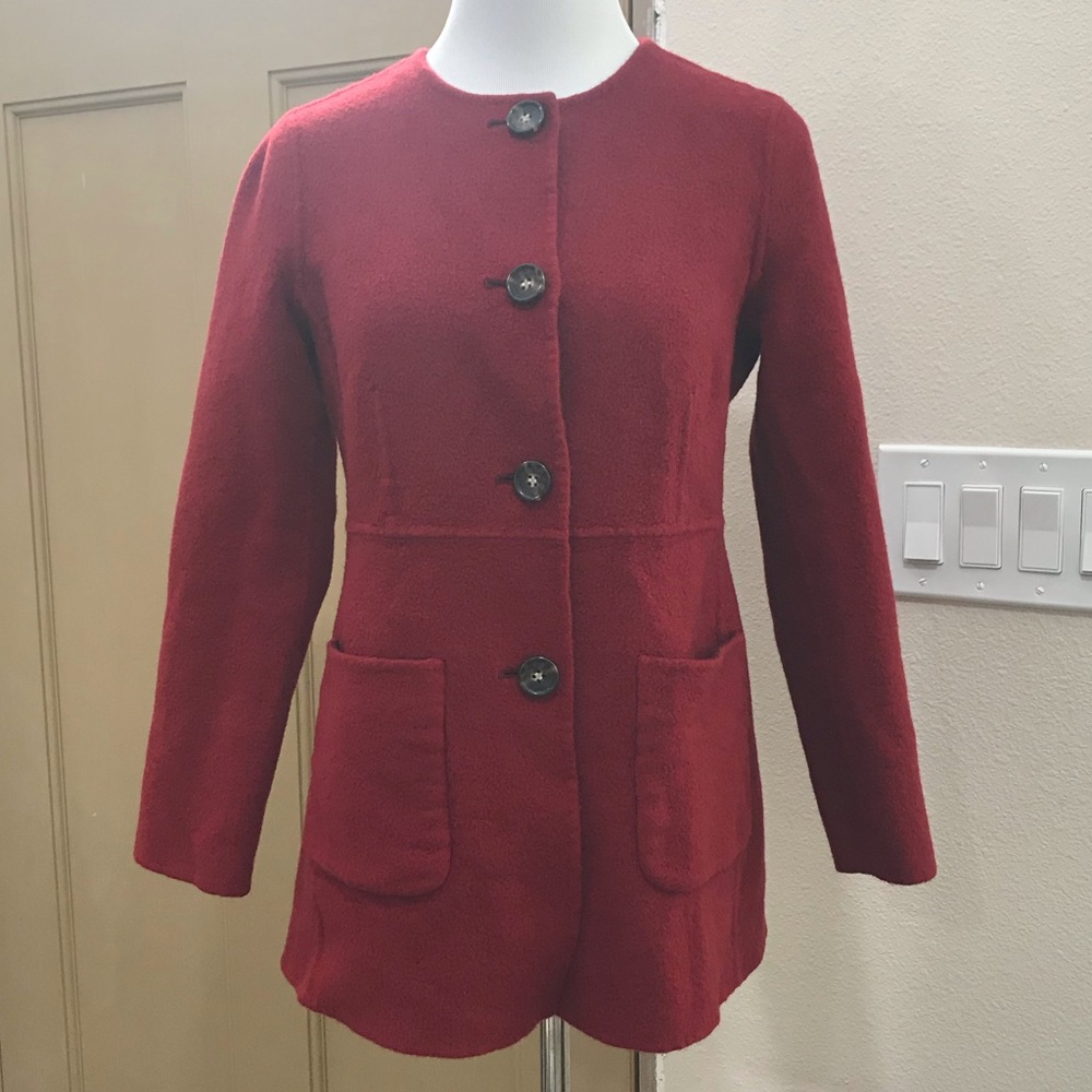 Talbots reversible felted jacket size S
